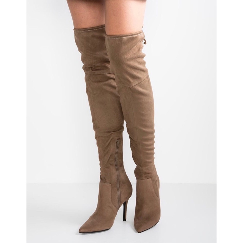 Tan ALDO “Asteille” OTK Boots🤎